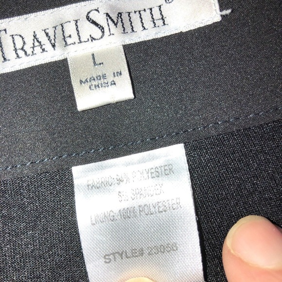 TravelSmith Skorts Black Flare Zipper Pockets Elastic Waist Womens Size L - Picture 8 of 11